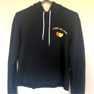 Cropped hooded sweatshirt S but fits M